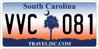 SC license plate VVC081