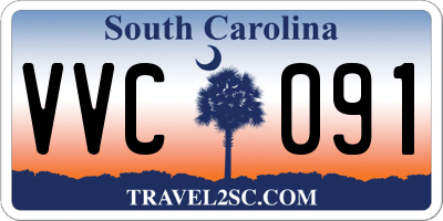 SC license plate VVC091