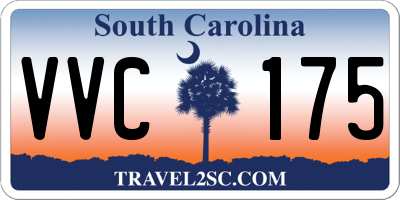 SC license plate VVC175