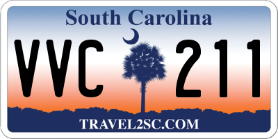 SC license plate VVC211