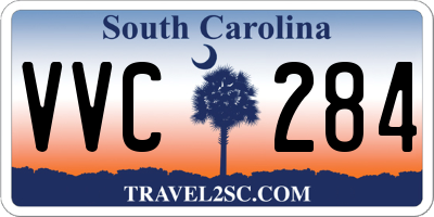 SC license plate VVC284