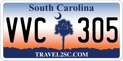 SC license plate VVC305