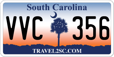 SC license plate VVC356