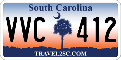 SC license plate VVC412