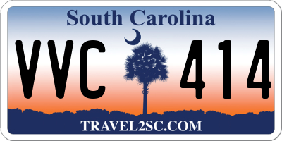 SC license plate VVC414