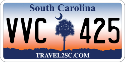 SC license plate VVC425