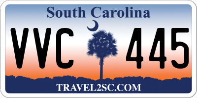 SC license plate VVC445