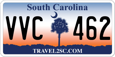 SC license plate VVC462