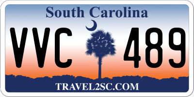 SC license plate VVC489