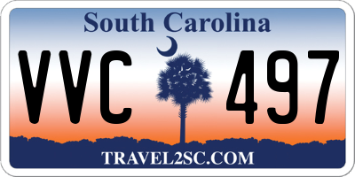 SC license plate VVC497