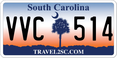 SC license plate VVC514