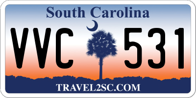 SC license plate VVC531