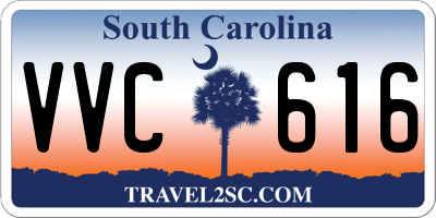 SC license plate VVC616