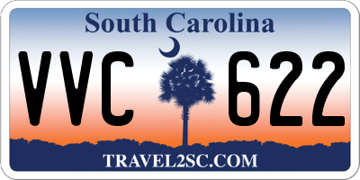 SC license plate VVC622