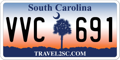 SC license plate VVC691