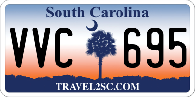SC license plate VVC695