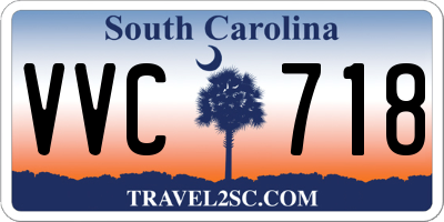 SC license plate VVC718