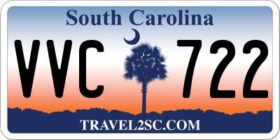SC license plate VVC722