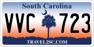SC license plate VVC723