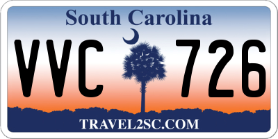 SC license plate VVC726