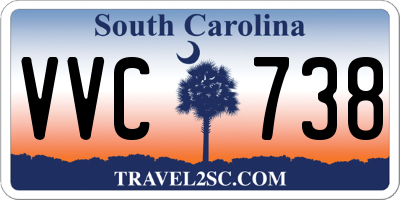 SC license plate VVC738
