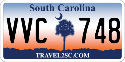 SC license plate VVC748