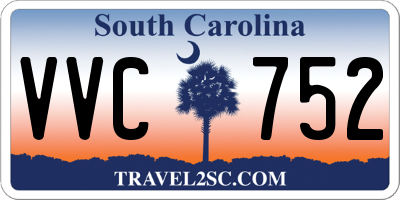 SC license plate VVC752