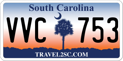 SC license plate VVC753