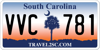 SC license plate VVC781