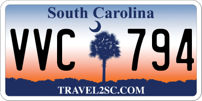 SC license plate VVC794