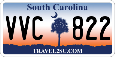 SC license plate VVC822