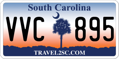 SC license plate VVC895