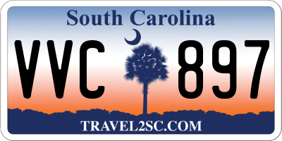 SC license plate VVC897