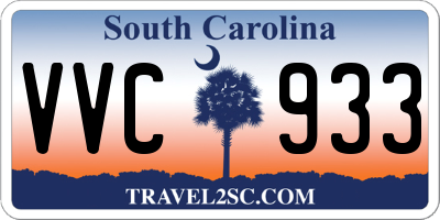SC license plate VVC933