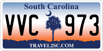 SC license plate VVC973