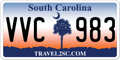 SC license plate VVC983