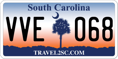 SC license plate VVE068
