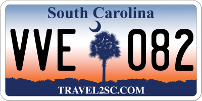 SC license plate VVE082