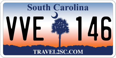 SC license plate VVE146