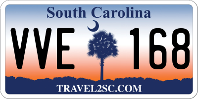 SC license plate VVE168