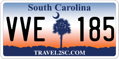 SC license plate VVE185