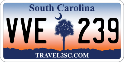 SC license plate VVE239