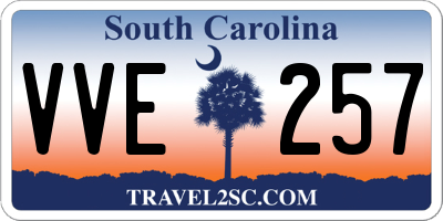 SC license plate VVE257