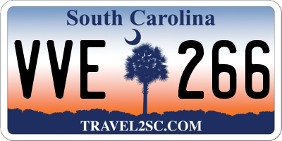 SC license plate VVE266