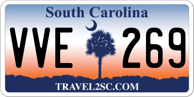 SC license plate VVE269