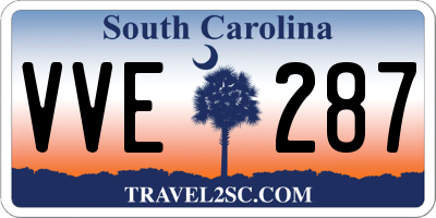 SC license plate VVE287
