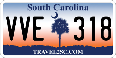 SC license plate VVE318