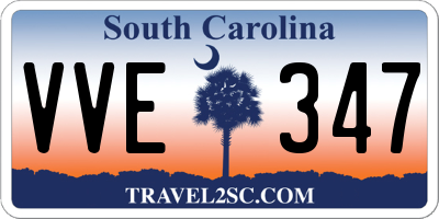 SC license plate VVE347