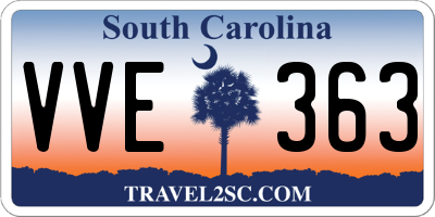 SC license plate VVE363