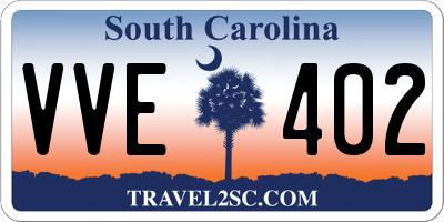 SC license plate VVE402